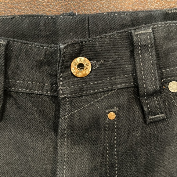 Diesel Regular Slim-Straight Black Jeans - Picture 4 of 9